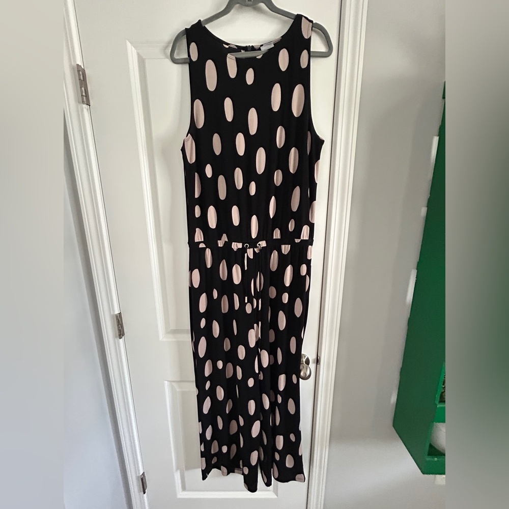 Chicos Travelers one piece tie waist jumpsuit